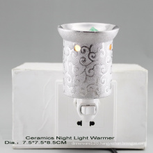 15CE23905 Silver Plated Plug in Night Light Warmer